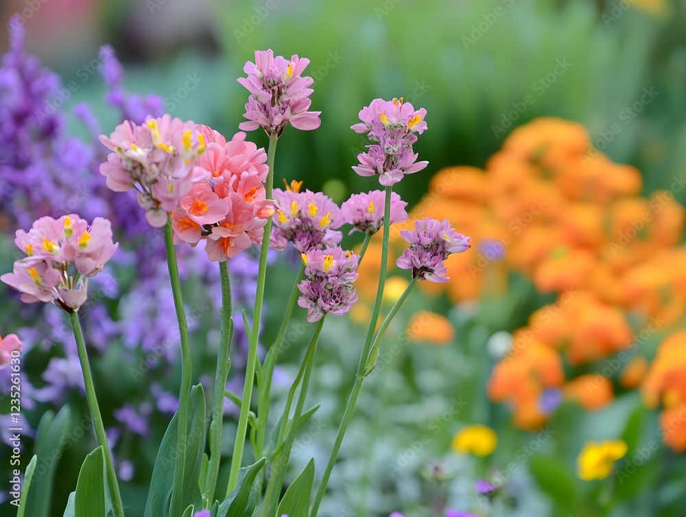 Close-up of planting flowers garden maintenance photography Close-up of planting flowers garden maintenance photography