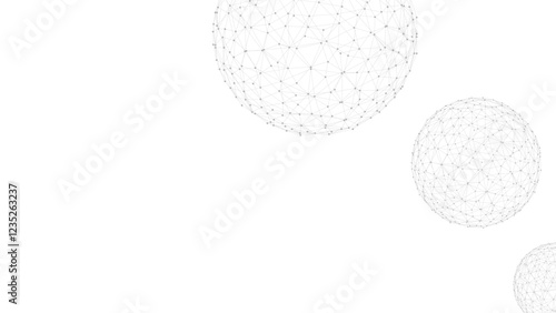 Technology abstract background. Dots connected by lines. Minimalist mesh backdrop. Abstract polygonal shape.