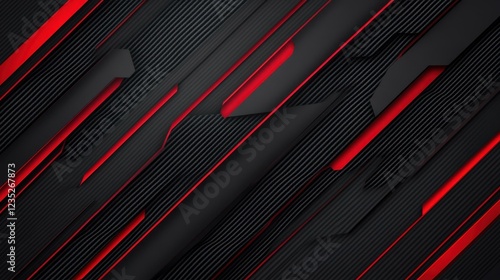 A sleek tech background featuring a black and red metallic frame that enhances a carbon kevlar texture, perfect for innovation.