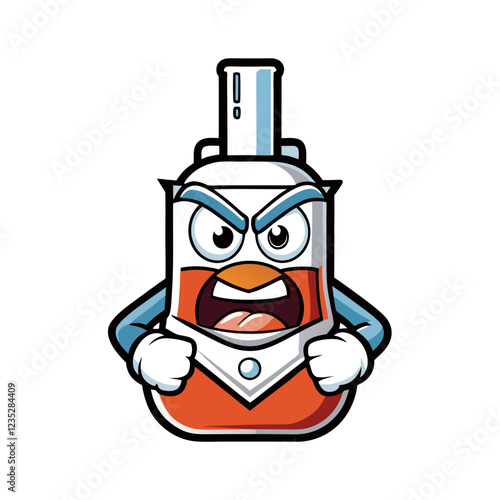 Burette Laboratory Research Vector Illustration – Clipart, Cartoons & Line Art Design,  High-quality burette laboratory research vector illustration, perfect for digital and print projects.
