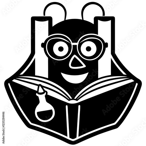 Burette Laboratory Research Vector Illustration – Clipart, Cartoons & Line Art Design,  High-quality burette laboratory research vector illustration, perfect for digital and print projects.