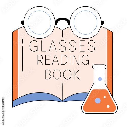 Burette Laboratory Research Vector Illustration – Clipart, Cartoons & Line Art Design,  High-quality burette laboratory research vector illustration, perfect for digital and print projects.