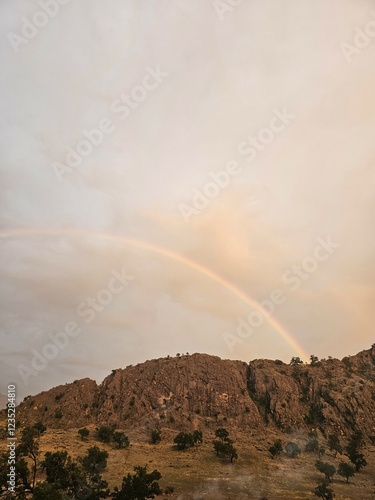 Rainbow in the mountain