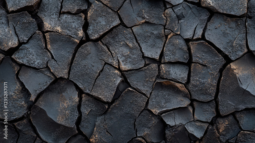 Cracked Black Textured Abstract Background Cracked Black Textured Abstract Background