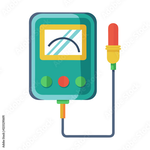 Conductivity Meter Laboratory Research Vector | Clipart, Line Art & Cartoon Illustration, Conductivity meter lab research vector—clipart, cartoon, and line art for digital use on white background.