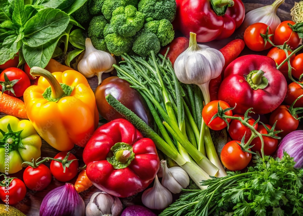 Fresh Vegetables and Herbs for Healthy Meal Inspiration Fresh Vegetables and Herbs for Healthy Meal Inspiration