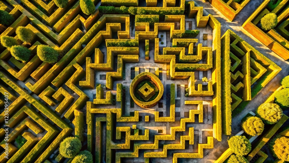 Golden Labyrinth Maze: A Documentary Photography Perspective Golden Labyrinth Maze: A Documentary Photography Perspective