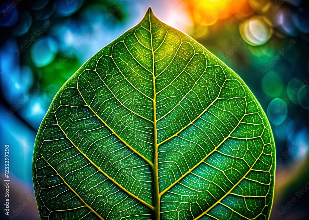 Green Ficus Annulata Leaf Texture Silhouette Photography Green Ficus Annulata Leaf Texture Silhouette Photography