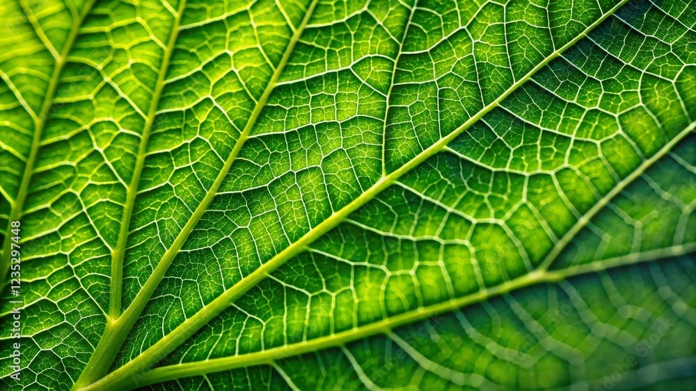Green Leaf Texture Close-Up on Natural Background Green Leaf Texture Close-Up on Natural Background