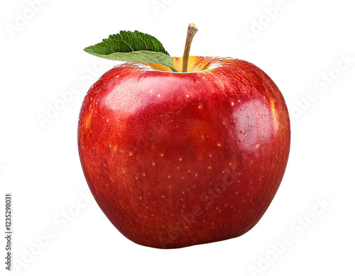 A beautiful red apple, transparent background