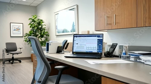 Wallpaper Mural A calming therapy session unfolds in a pristine, clinical setting. Torontodigital.ca