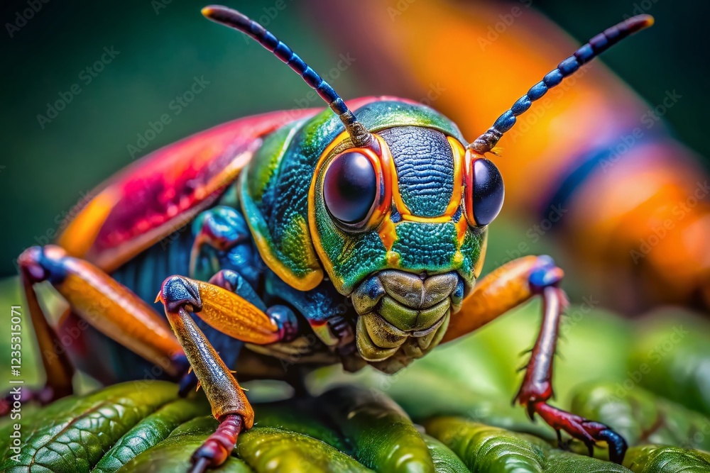 Majestic Insect in Vibrant Hues Captured with High Depth of Field Majestic Insect in Vibrant Hues Captured with High Depth of Field
