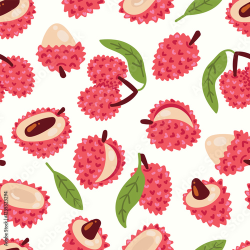 Modern abstract vector design with seamless Fruits pattern and unique textures, ideal for fabric, stationery, and home decor.