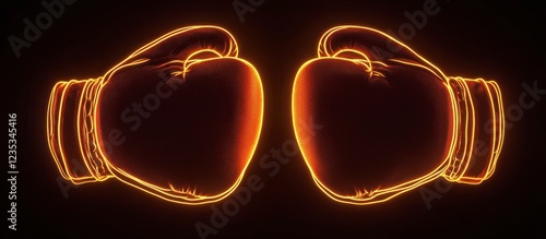 Glowing Boxing Gloves - Fierce Neon Fight Ready