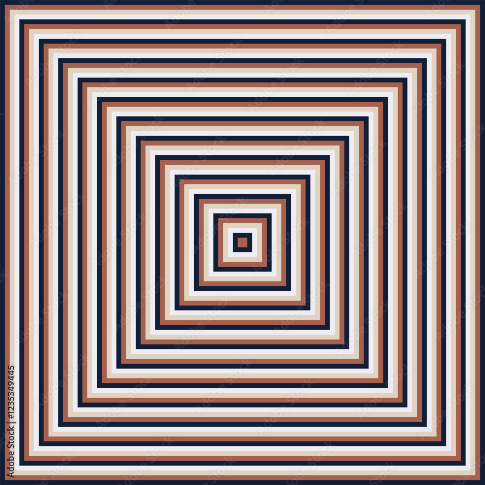 Visual effect created by squares getting progressively smaller Visual effect created by squares getting progressively smaller