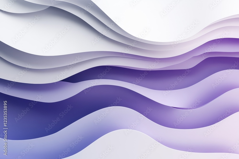 Abstract purple wave paper layers background design Abstract purple wave paper layers background design