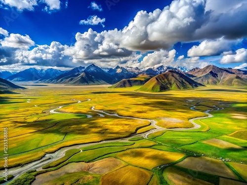 Tibetan Plateau: Awe-Inspiring Grasslands and Mountains photo