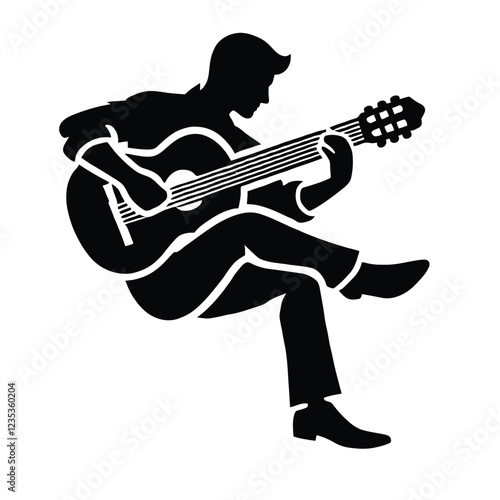 Guitar Player Silhouette