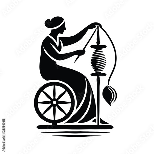 Spinning Wool Silhouette