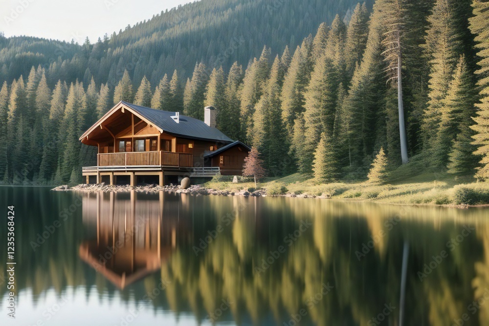 Fototapeta premium Mountain House