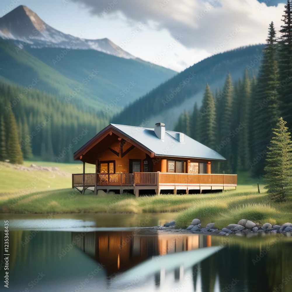 Fototapeta premium Mountain House