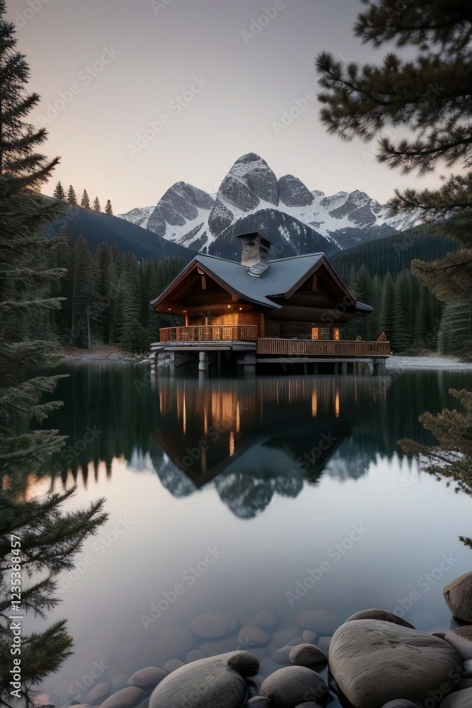 Fototapeta premium Mountain House