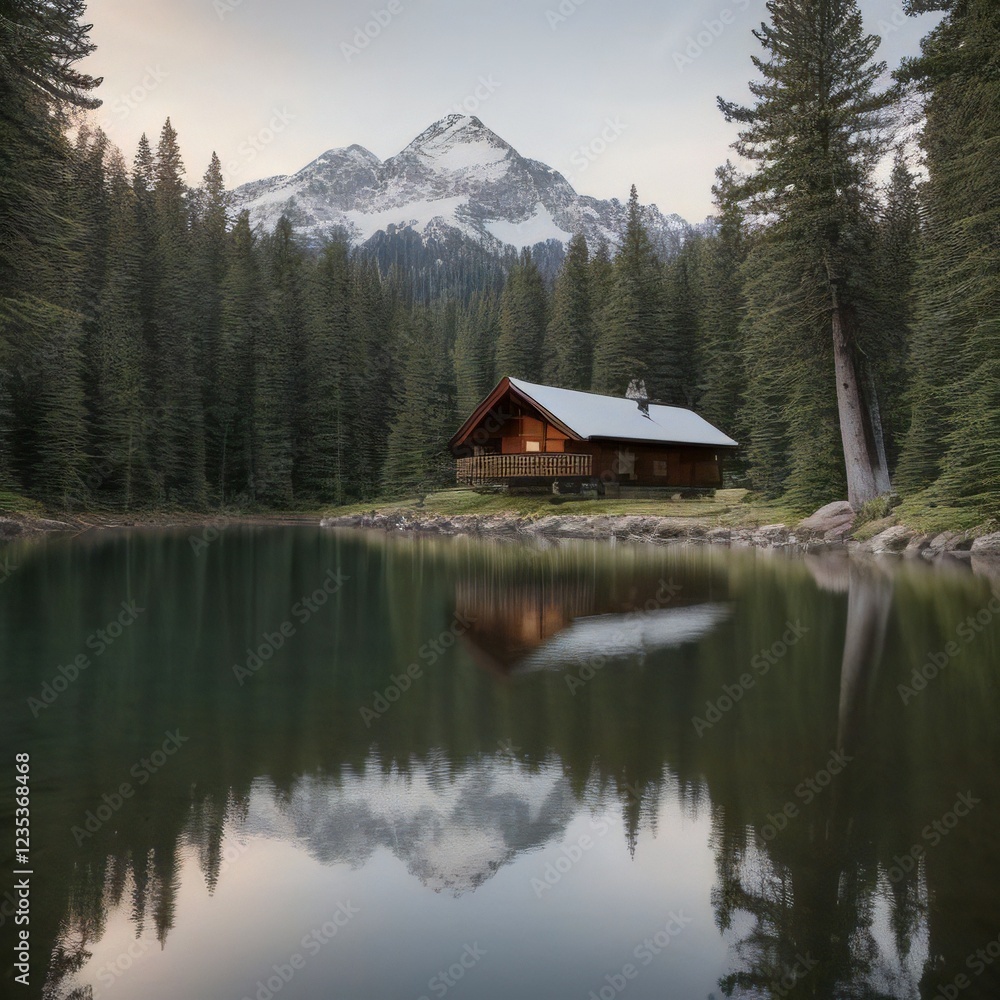 Fototapeta premium Mountain House