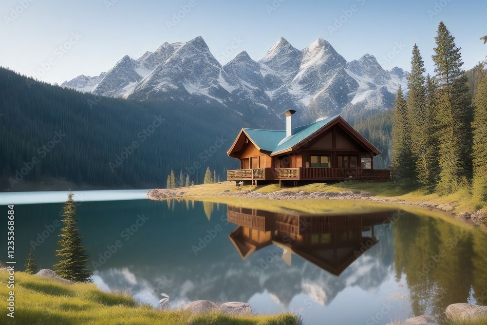 Fototapeta premium Mountain House