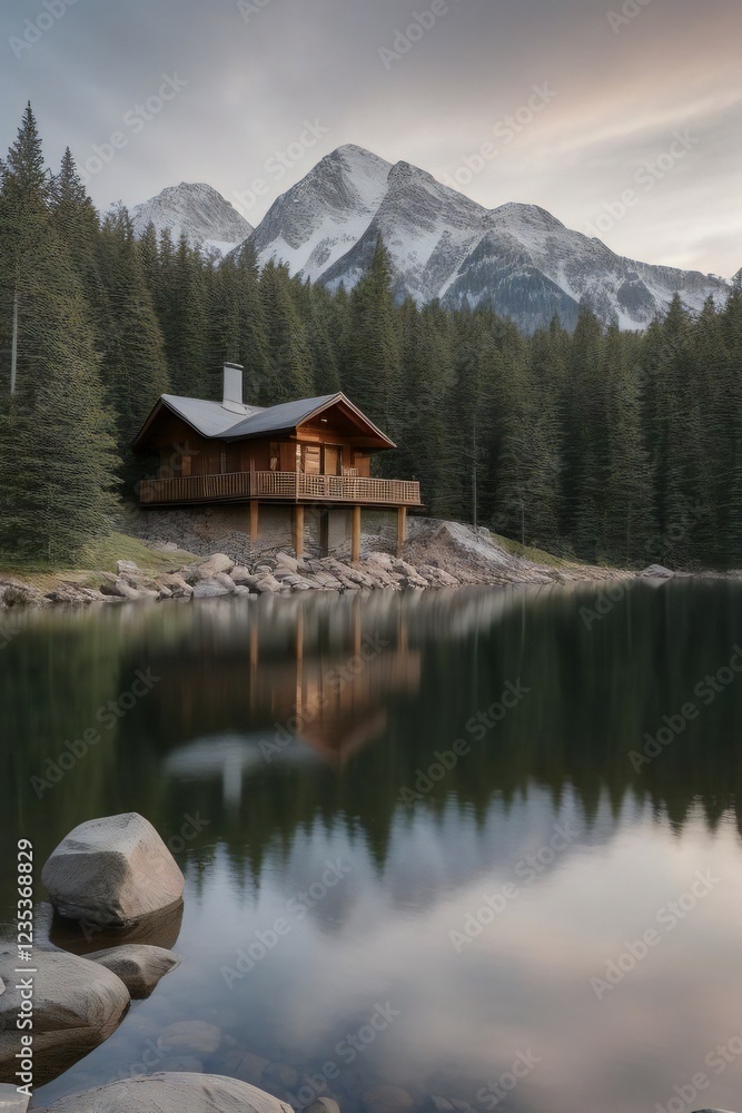 Obraz premium Mountain House