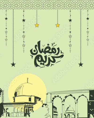 
Ramadan Kareem – Al-Aqsa Mosque – Ramadan Mubarak – Ramadan Typography – Ramadan Calligraphy – Islamic Art – Arabic Calligraphy – Holy Ramadan Design – Social Media Post