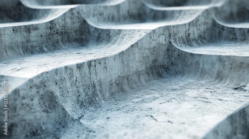 Abstract Wavy Concrete Surface Texture