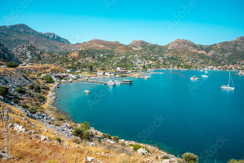 Fototapeta Naklejka Na Ścianę i Meble -  Resort town Selimiye on the south west coast of Turkey on the Bozburun Peninsula. 