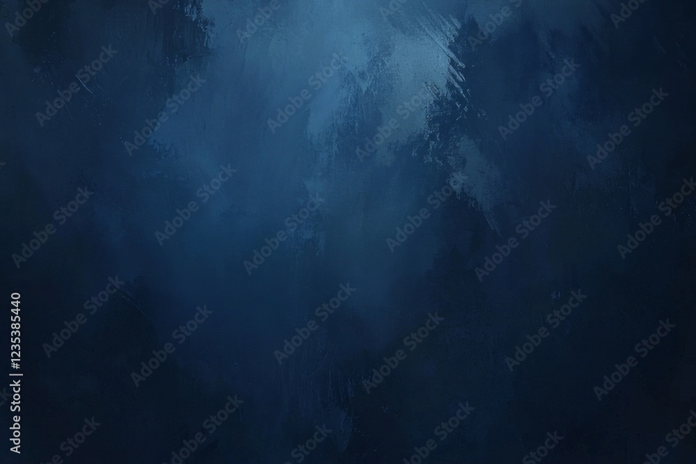 Obraz premium Dark blue background, flat background, no shadows, minimalistic, subtle gradient