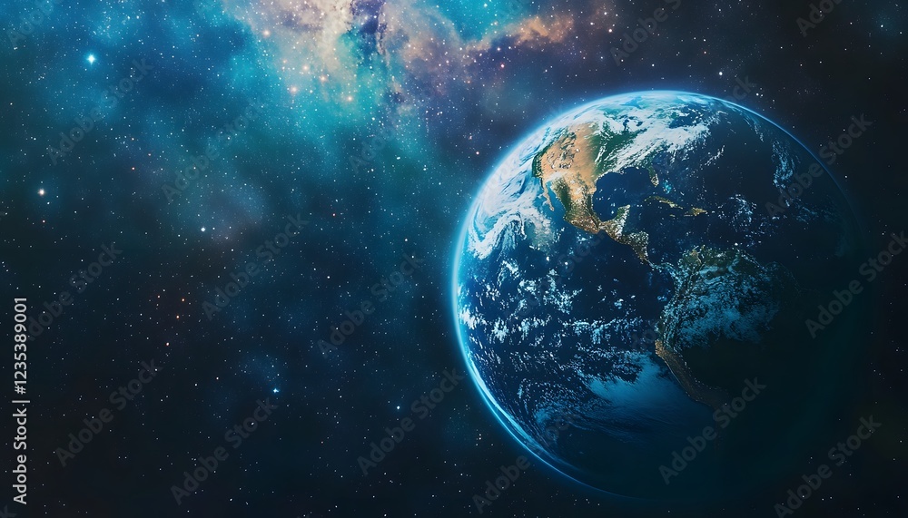Obraz premium Earth Planet Space Nebula Cosmic View