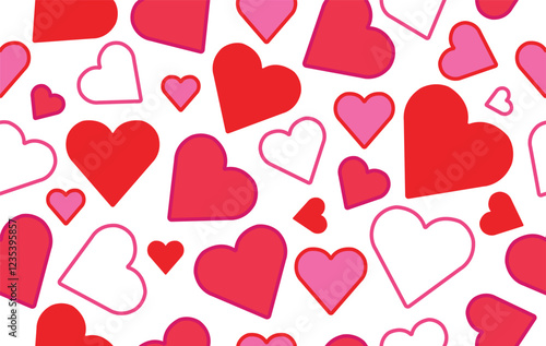 Valentine pattern seamless fabric Valentine day. love festival pattern vector heart lover.Designed for background ,wallpaper ,valentine pattern ,wrapping paper ,couple ,fabric ,anniversary ,sweetheart