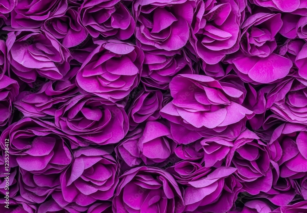 Vibrant Purple Rose Petals Craft Background for Decorative Use and Floral Arrangements Vibrant Purple Rose Petals Craft Background for Decorative Use and Floral Arrangements
