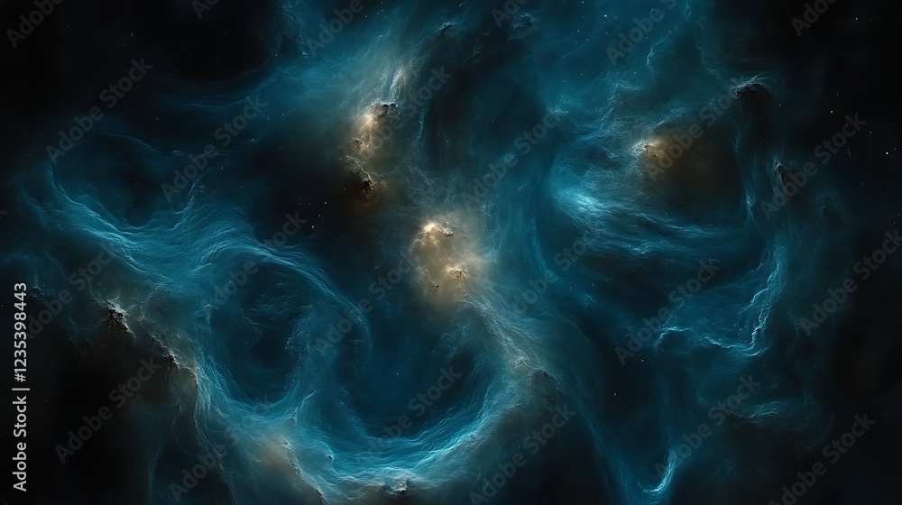 Obraz premium Celestial Nebula Swirling Cosmic Cloudscape