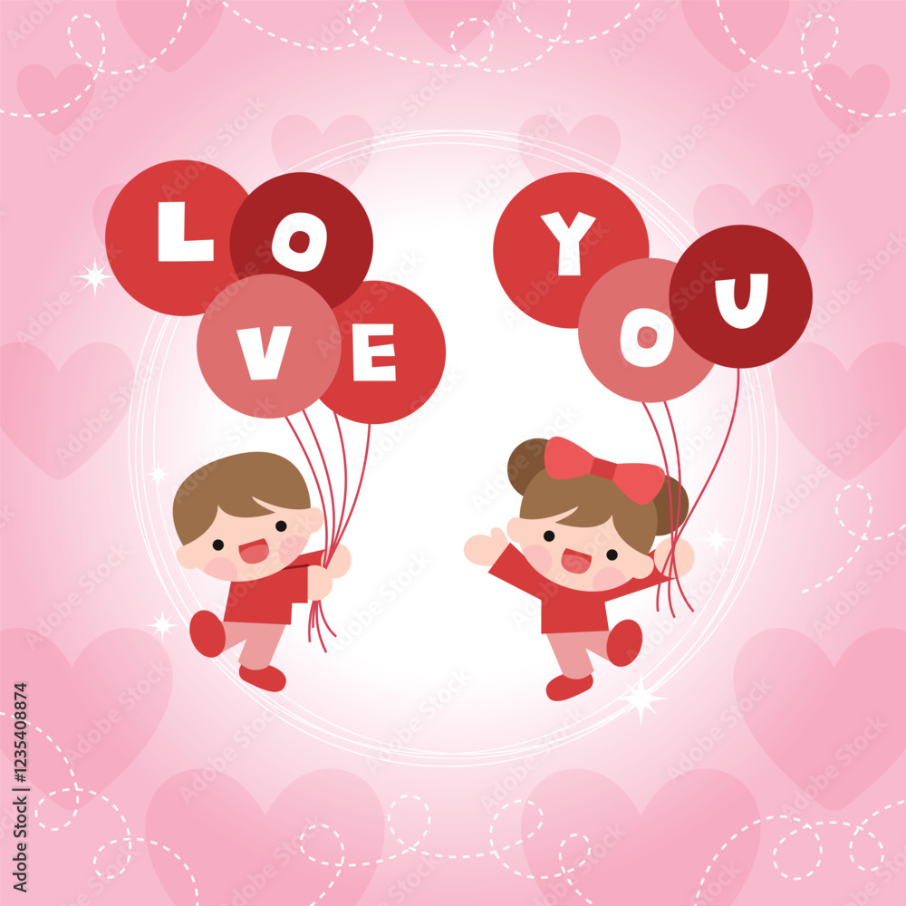 valentine day card with cupid and heart valentine day card with cupid and heart