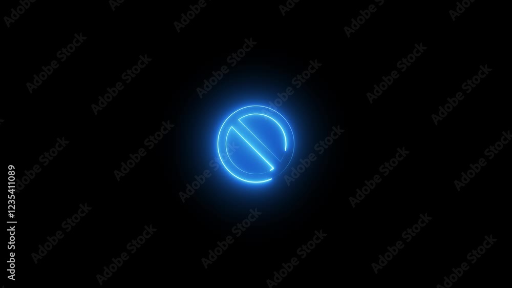 Stop New Year party celebration .Animated video of the red outer frame of the prohibition mark (No symbol), Stop New Year party celebration .Animated video of the red outer frame of the prohibition mark (No symbol),