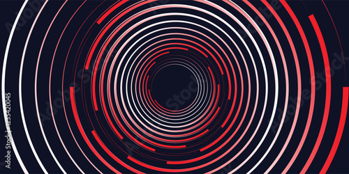 Dark abstract vector background with swirl. Tunnel, spiral, vortex, movement, speed, advancement. vektor