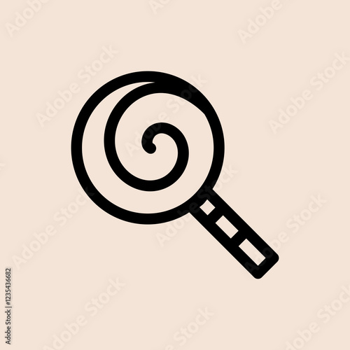 Design Illustration vector graphic of lolipop icon with line style. Suitable for UI, mobile design, web design, etc