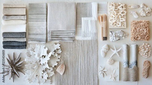 Coastal Textures Neutral Color Palette & Natural Elements for Interior Design Inspiration