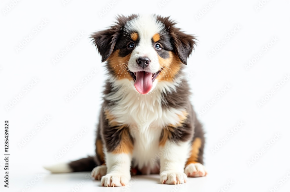 Adorable puppy with tongue out Adorable puppy with tongue out
