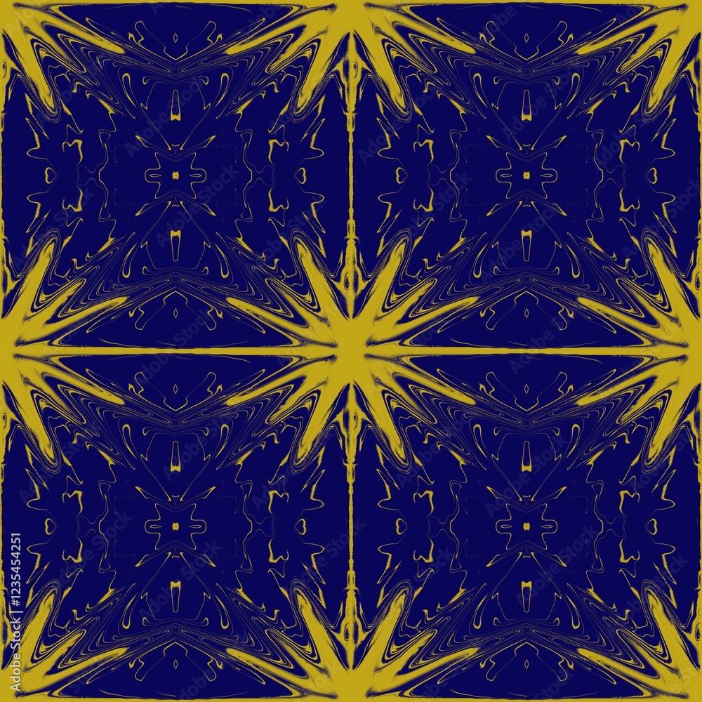 Obraz premium Ikat fabric pattern, Thai silk pattern, seamless pattern.