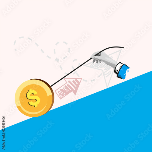 Financial Investment Growth Strategy Catching Rising Dollar