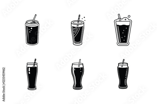 cola silhouette vector illustration