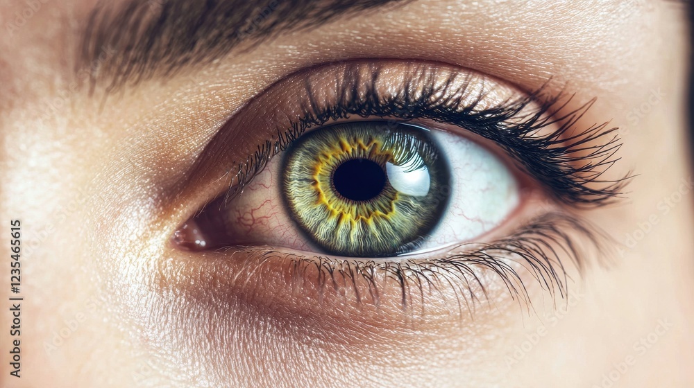 iris patterns eye striking close-up green concept. Close-up of a human eye showcasing striking green and gold iris colors. iris patterns eye striking close-up green concept. Close-up of a human eye showcasing striking green and gold iris colors.