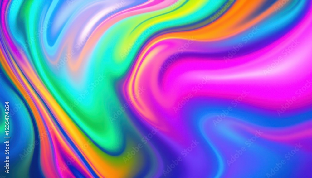Obraz premium Vivid abstract swirling colors in a vibrant fluid motion pattern