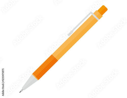 シンプルなシャープペンシルのイラスト　筆記用具