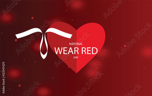 National Wear Red Day Beautiful Design